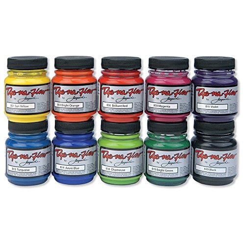 Jacquard JAC801S Dye-Na-Flow Flüssig-Acrylfarben-Set mit 8 Farben von Jacquard