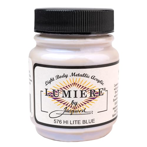 Jacquard Lumiere Metallic Acrylfarbe, Hi-Lite Violet, 2.25 oz von Jacquard