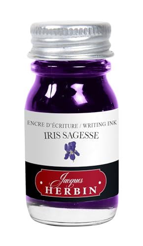 Jacques Herbin 11575T Tintenflasche, 10 ml, für Füllfederhalter und Tintenroller, Kieselgrau von Jacques Herbin