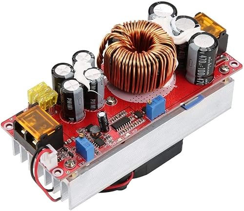 Jadeshay DC-DC Aufwärtswandler Stromversorgungsmodul, Boost-Modul DC-DC 10-60V bis 12-97V 1500W 30A Spannungserhöhungswandler -Boost-CC-CV-Netzteilmodul von Jadeshay