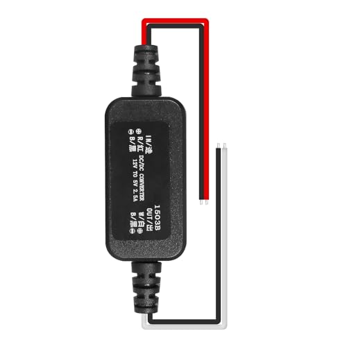 Jadeshay DC DC Wandler 12V auf 5V 2.5 A DC-DC-Abwärtsmodul, Spannungswandler 12V auf 5V Wasserdichtes Buck-Konverter-Netzteil for Autos und Fahrzeuge von Jadeshay