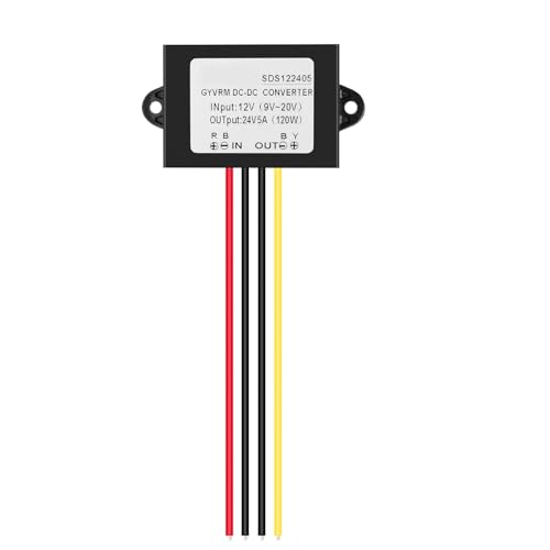 Jadeshay Spannungswandler 12V auf 24V, DC DC Wandler 12V Auf 24V 5A Boost Modul 120W Step Up Modul Spannungsregler von Jadeshay