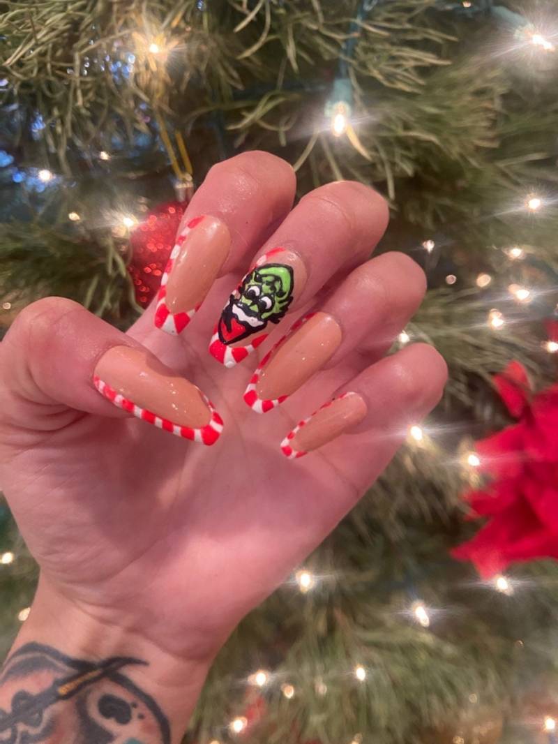 "Einzigartiges "Grinch" Press-On Nail Set." von JaeLaSoull