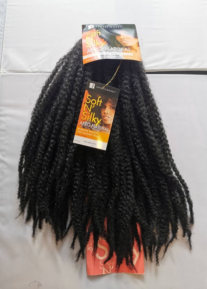 Sensationnel Soft N Seidig Afro Natural. Syn Twist Braidbulk Haarverlängerung von JagaziWigMakingTools