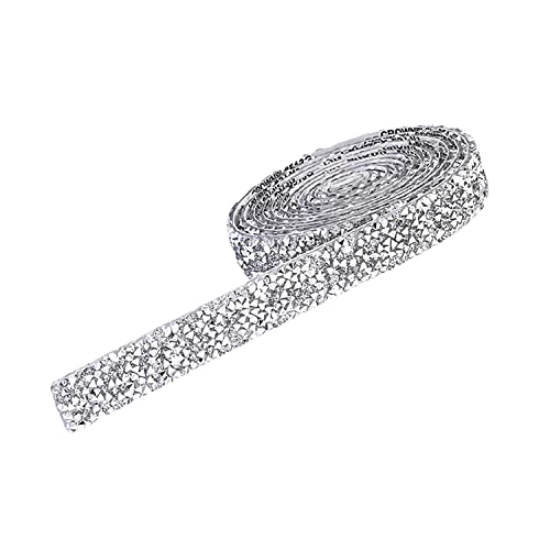 Jagowa 1,5 cm selbstklebendes Diamantband zum Selbermachen, Kristall-Strass-Bänder, glänzende Kristallbänder, 1,5 cm von Jagowa