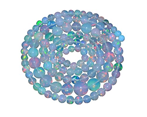 AAA+ Äthiopischer Welo-Opal-Feuer, 4 mm - 6 mm, glatte Briolette-Perlen, natürlicher äthiopischer Feueropal-Edelstein, lose Tropfen für Schmuck von Jaipur Gems Mart