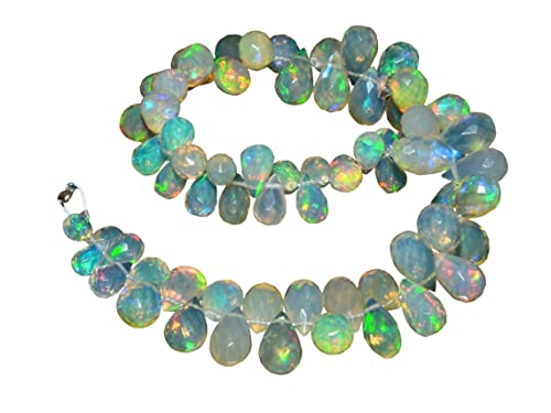 Natürlicher äthiopischer Welo-Opal-Edelstein, AAA+, 3 - 6 mm, rund, glatt, 45,7 cm Strang, äthiopischer Opal, Edelstein, Welo-Opal-Perlen von Jaipur Gems Mart