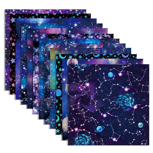 24 Blatt Galaxie-Muster, Papierblock, 30 x 30 cm, Sternennacht, Sammelalbum, Spezialpapierblock, Sternenhimmel, doppelseitiger Karton, Packung für Scrapbooking, Hintergrund, Kartenherstellung, von Jajajuegos