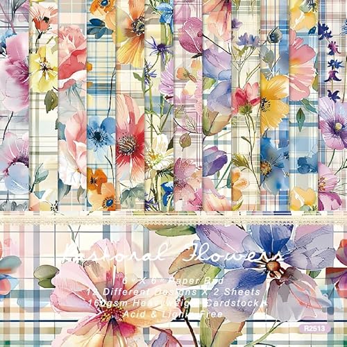 Aquarell-Blumen-Hintergrundpapier Aquarell-Blumen-Hintergrundpapier von Jajajuegos