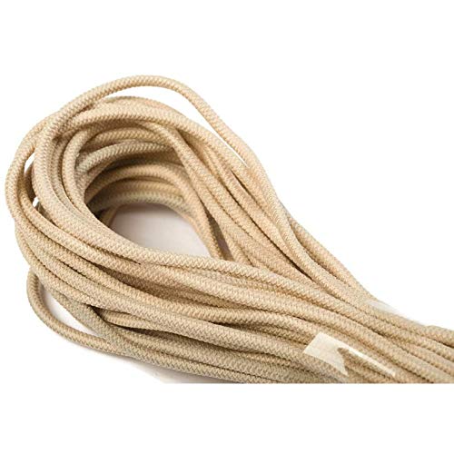 Jajasio 10 m Gummikordel 3mm, Elastische Kordel Auswahl aus 37 Farben Gummischnur Elastische Kordel/Farbe: 03 - beige von Jajasio