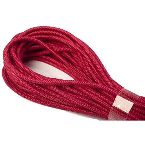 Jajasio 10 m Gummikordel 3mm, Elastische Kordel Auswahl aus 37 Farben Gummischnur Elastische Kordel/Farbe: 08 - pink von Jajasio