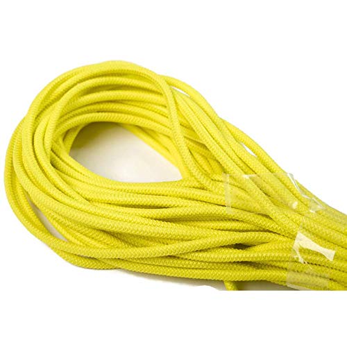 Jajasio 10 m Gummikordel 3mm, Elastische Kordel Auswahl aus 37 Farben Gummischnur Elastische Kordel/Farbe: 12 - zitronengelb von Jajasio