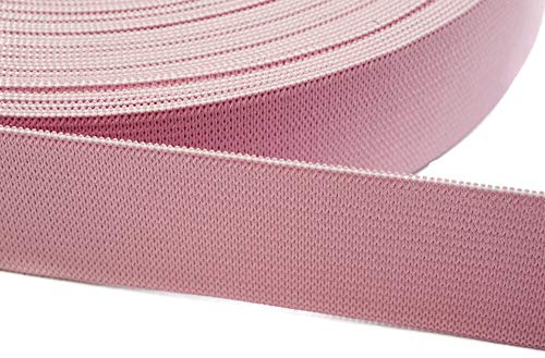 Jajasio 12 Meter Gummiband zum Nähen in 20 Farben elastische Band für Kleid Rock Hosen 08 - rosa 15mm von Jajasio