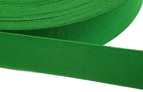 Jajasio 12 Meter Gummiband zum Nähen in 20 Farben elastische Band für Kleid Rock Hosen 15 - grassgrün 20mm von Jajasio