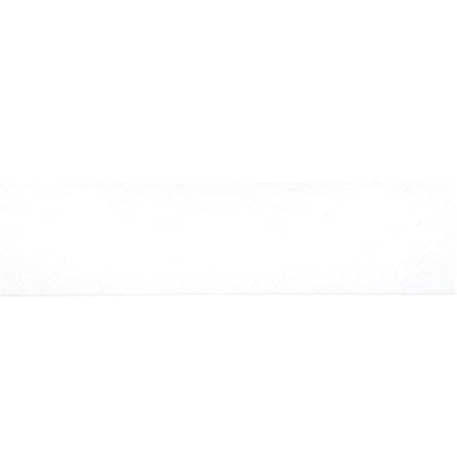 Jajasio Baumwoll Schrägband 25mm breit in 24 Farben, Einfassband Baumwolle Nahtband 01 ? Weiss von Jajasio