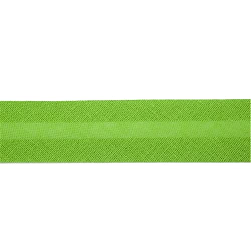 Jajasio Baumwoll Schrägband 25mm breit in 24 Farben, Einfassband Baumwolle Nahtband 16 ? maigrün von Jajasio
