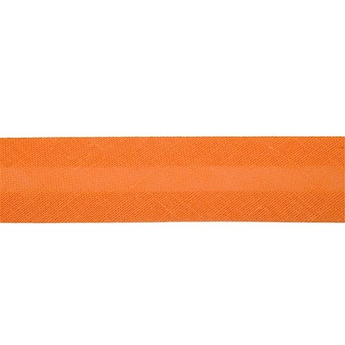 Jajasio Baumwoll Schrägband 25mm breit in 40 Farben, Einfassband Baumwolle Nahtband/Farbe: 10 - orange von Jajasio