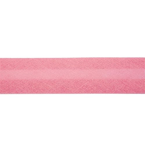 Jajasio Baumwoll Schrägband 25mm breit in 40 Farben, Einfassband Baumwolle Nahtband/Farbe: 17 - pink von Jajasio