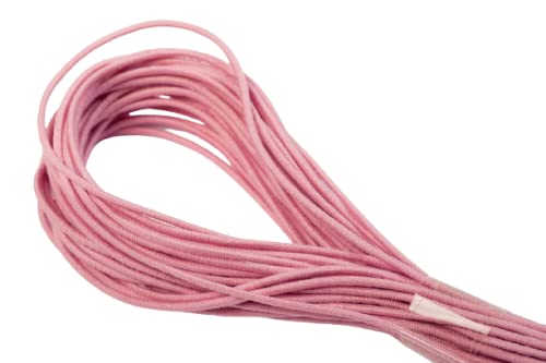 Jajasio Elastische Kordeln/Hutgummi 1,5 mm dick in 19 Farben 06 / pink 10 m von Jajasio