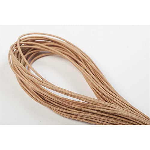 Jajasio Elastische Kordeln/Hutgummi 1mm dick in 19 Farben 02 / beige 10 m von Jajasio