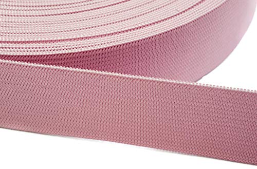 Jajasio Gummiband zum Nähen 15mm Breit in 20 Farben 08 - rosa 12 Meter von Jajasio