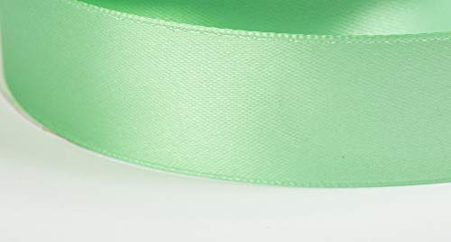 Jajasio Satinband 30 Yard-Rolle, 6mm breit, Auswahl aus 50 Farben/Farbe: 14 - aquamarin, Geschenkband, Schleifenband von Jajasio