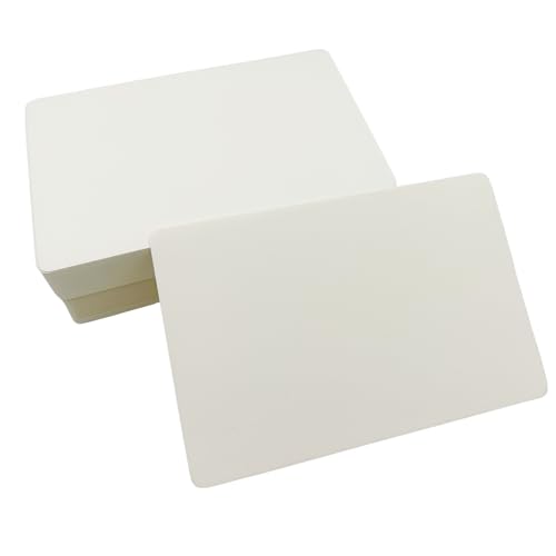 100 Stück Blanko Papier Karten zum Selbstgestalten, 350g/m² Karteikarten 10 x 15cm Lernkarten Moderationskarten Grußkarten Postkarten weiß für DIY Bastelprojekte Schule Büro von Jalach