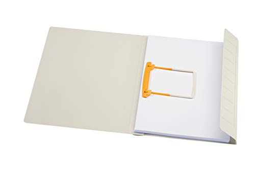 Jalema 3103707 Clipmappe Secolor Folio, Schnellhefter Pappe zum abheften, JalemaClip-Heftmechanik, Karton, 5X10er Pack, grau von Jalema