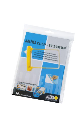 Jalema 5715600 Clip Stickup selbstklebend, 10er Packung, gelb von Djois