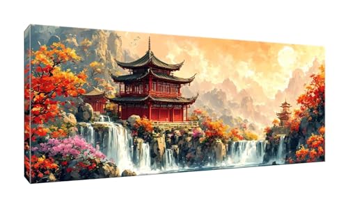 100x250cm 5D Diamond Painting Erwachsene Groß Diamond Painting Dachboden Landschaft Diamant painting Stickerei Kunst Malerei Nach Zahlen Kits Diamond Painting Set für Wanddekoration zu Hause G-228 von Jalican