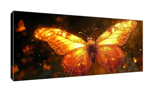 100x250cm 5D Diamond Painting Erwachsene Groß Diamond Painting Feuerschmetterling Diamant painting Kinder Stickerei Kunst Malerei Nach Zahlen Kits Diamond Painting Set für Wanddekoration zu Hause G395 von Jalican