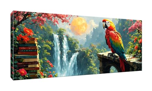 100x250cm 5D Diamond Painting Erwachsene Groß Diamond Painting Parrot Landschaft Diamant painting Kinder Stickerei Kunst Malerei Nach Zahlen Kits Diamond Painting Set für Wanddekoration zu Hause G-944 von Jalican