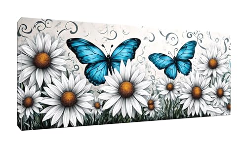 100x250cm 5D Diamond Painting Erwachsene Groß Diamond Painting Schmetterling Blume Diamant painting Stickerei Kunst Malerei Nach Zahlen Kits Diamond Painting Set für Wanddekoration zu Hause G-318 von Jalican