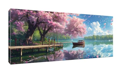 100x250cm 5D Diamond Painting Erwachsene Groß Diamond Painting Seen Landschaft Diamant painting Kinder Stickerei Kunst Malerei Nach Zahlen Kits Diamond Painting Set für Wanddekoration zu Hause G-312 von Jalican