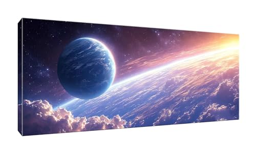 100x250cm 5D Diamond Painting Erwachsene Groß Diamond Painting Universe Planet Diamant painting Kinder Stickerei Kunst Malerei Nach Zahlen Kits Diamond Painting Set für Wanddekoration zu Hause G-948 von Jalican