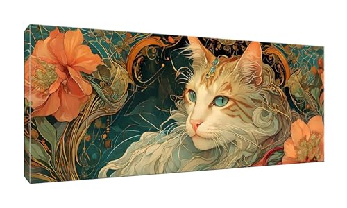 100x250cm 5D Diamond Painting Erwachsene Groß XXL Diamond Painting Blume Kat Diamant painting Kinder Stickerei Kunst Malerei Nach Zahlen Kits Diamond Painting Set für Wanddekoration zu Hause G-332 von Jalican