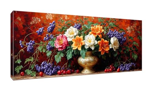 100x250cm 5D Diamond Painting Erwachsene Groß XXL Diamond Painting Blumen Früchte Diamant painting Kinder Stickerei Kunst Malerei Nach Zahlen Kits Diamond Painting Set für Wanddekoration zu Hause G357 von Jalican