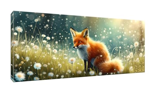 100x250cm 5D Diamond Painting Erwachsene Groß XXL Diamond Painting Fox Löwenzahn Diamant painting Kinder Stickerei Kunst Malerei Nach Zahlen Kits Diamond Painting Set für Wanddekoration zu Hause G-306 von Jalican