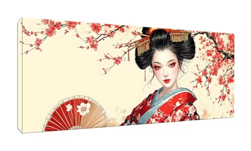 100x250cm 5D Diamond Painting Erwachsene Groß XXL Diamond Painting Geisha Diamant painting Kinder Stickerei Kunst Malerei Nach Zahlen Kits Diamond Painting Set für Wanddekoration zu Hause G-925 von Jalican