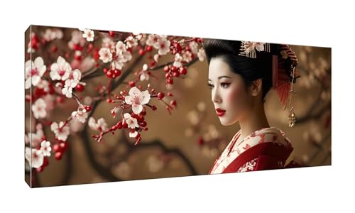 100x250cm 5D Diamond Painting Erwachsene Groß XXL Diamond Painting Geisha Diamant painting Kinder Stickerei Kunst Malerei Nach Zahlen Kits Diamond Painting Set für Wanddekoration zu Hause G-926 von Jalican