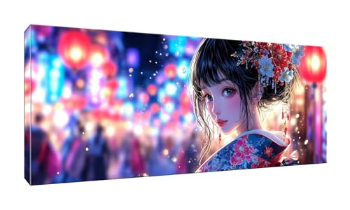 100x250cm 5D Diamond Painting Erwachsene Groß XXL Diamond Painting Kimono Mädchen Diamant painting Kinder Stickerei Kunst Malerei Nach Zahlen Kits Diamond Painting Set für Wanddekoration zu Hause G285 von Jalican