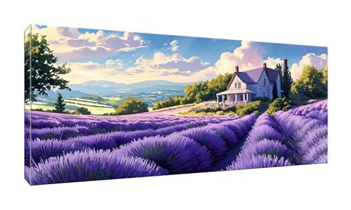 100x250cm 5D Diamond Painting Erwachsene Groß XXL Diamond Painting Lavendelfelder Diamant painting Kinder Stickerei Kunst Malerei Nach Zahlen Kits Diamond Painting Set für Wanddekoration zu Hause G913 von Jalican