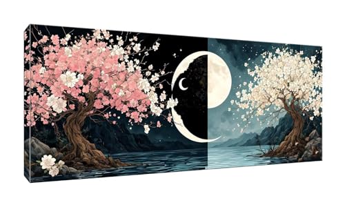 100x250cm 5D Diamond Painting Erwachsene Groß XXL Diamond Painting Mond Baum Diamant painting Kinder Stickerei Kunst Malerei Nach Zahlen Kits Diamond Painting Set für Wanddekoration zu Hause G-976 von Jalican