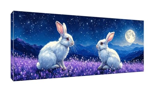 100x250cm 5D Diamond Painting Erwachsene Groß XXL Diamond Painting Mond Kaninchen Diamant painting Kinder Stickerei Kunst Malerei Nach Zahlen Kits Diamond Painting Set für Wanddekoration zu Hause G978 von Jalican