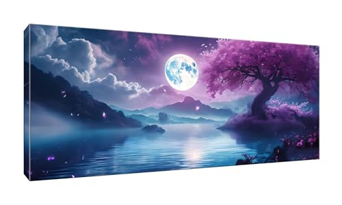 100x250cm 5D Diamond Painting Erwachsene Groß XXL Diamond Painting Mond Lake Diamant painting Kinder Stickerei Kunst Malerei Nach Zahlen Kits Diamond Painting Set für Wanddekoration zu Hause G-967 von Jalican