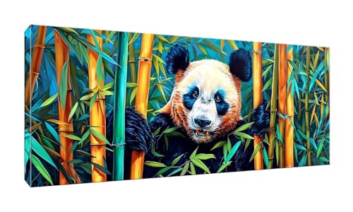 100x250cm 5D Diamond Painting Erwachsene Groß XXL Diamond Painting Panda Bambus Diamant painting Kinder Stickerei Kunst Malerei Nach Zahlen Kits Diamond Painting Set für Wanddekoration zu Hause G-899 von Jalican