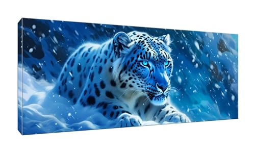 100x250cm 5D Diamond Painting Erwachsene Groß XXL Diamond Painting Schneeleopard Diamant painting Kinder Stickerei Kunst Malerei Nach Zahlen Kits Diamond Painting Set für Wanddekoration zu Hause G-900 von Jalican