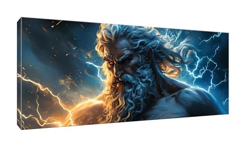 100x250cm 5D Diamond Painting Erwachsene Groß XXL Diamond Painting Zeus Diamant painting Kinder Stickerei Kunst Malerei Nach Zahlen Kits Diamond Painting Set für Wanddekoration zu Hause G-984 von Jalican