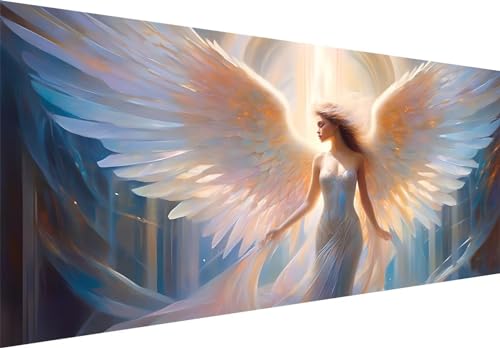 120x60cm 5D Diamond Painting Erwachsene Groß xxl Diamond Painting Engel, Frau Diamant painting Bilder Stickerei Kunst Malerei nach Zahlen Kits Diamond Painting Set für Wanddekoration zu Hause M-392 von Jalican