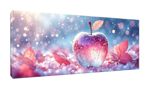 5D DIY Diamond Painting Kits Vollbohrer Groß 20x50cm, Kristallapfel Diamant Painting Kunst Bild Kit, Leinwand Kreuzstich Stickerei Nach Zahlen Painting Zubehör für Erwachsene/Wand/Wohnkultur G-776 von Jalican